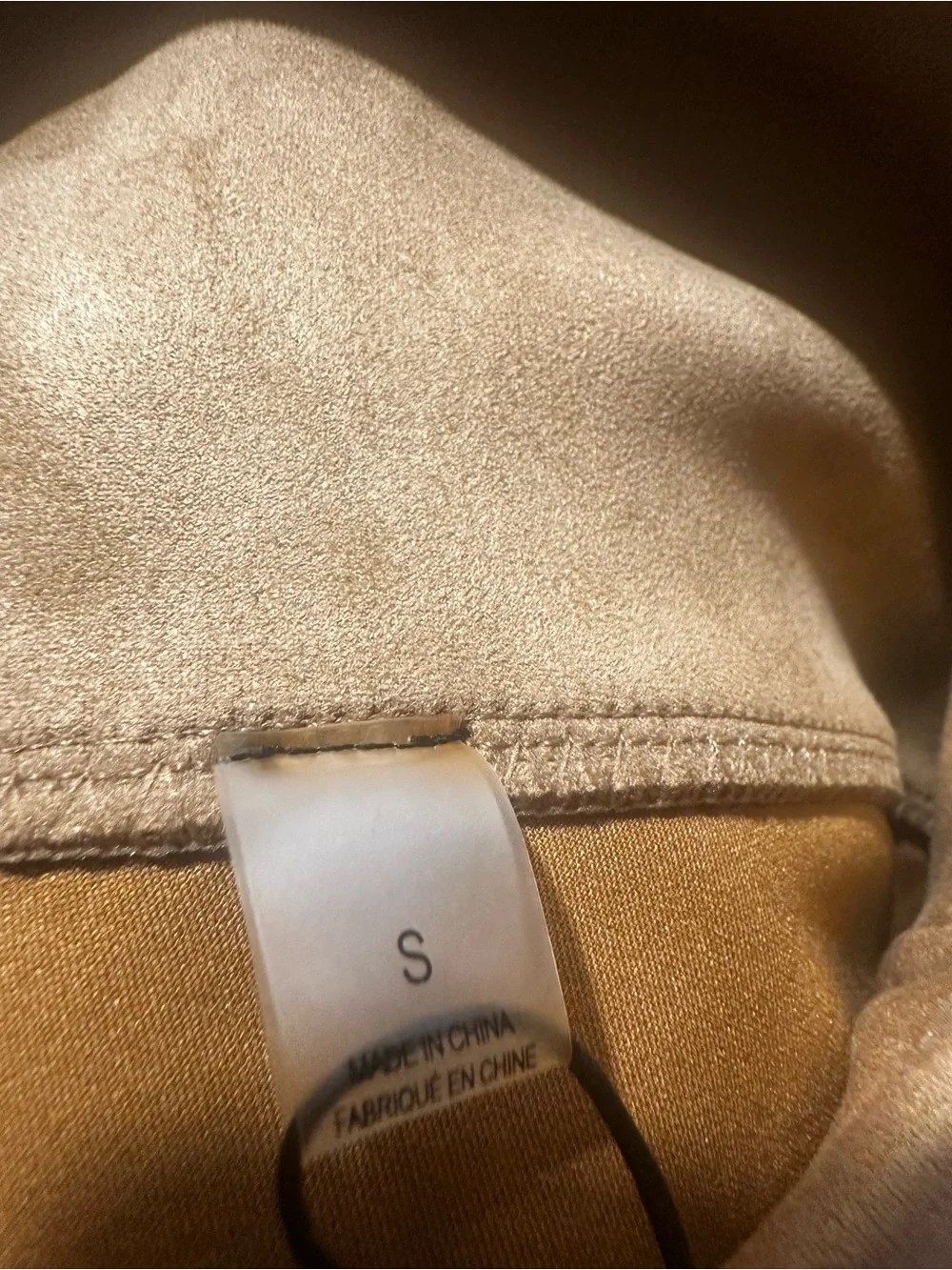 J152. Tahari- Women’s Suede-Look High-Waist Leggings in Tan - Picture 6 of 6
